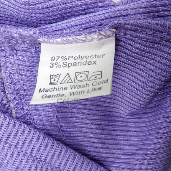 Cider Pastel Purple Lace Cropped Cami Medium - Picture 4 of 5